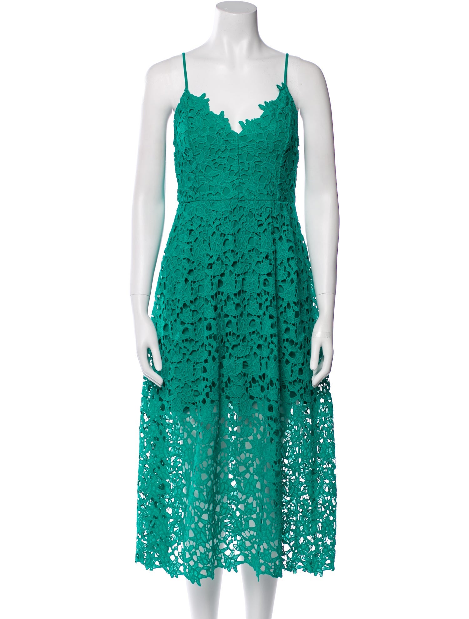 ASTR Lace Pattern Midi Length Dress