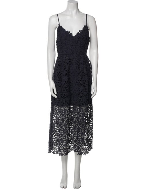 ASTR Lace Pattern Midi Length Dress