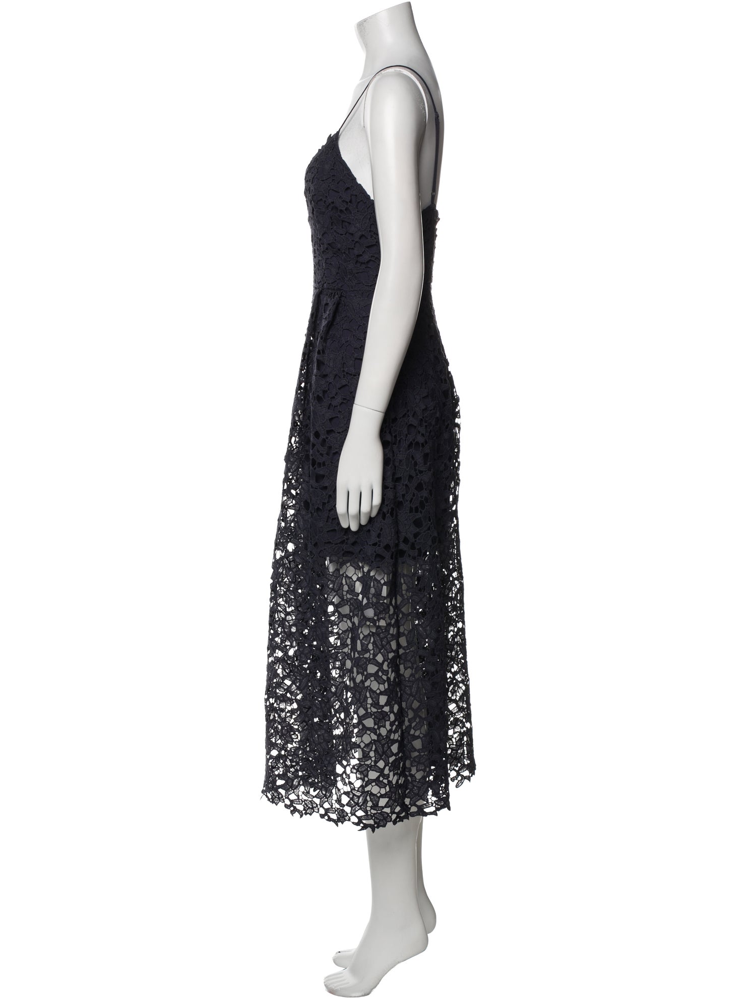 ASTR Lace Pattern Midi Length Dress