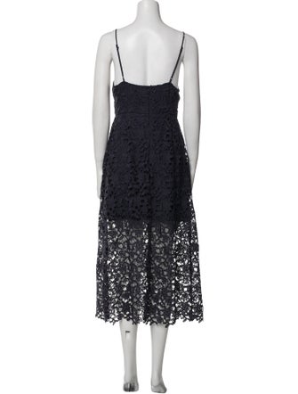 ASTR Lace Pattern Midi Length Dress