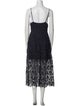 ASTR Lace Pattern Midi Length Dress