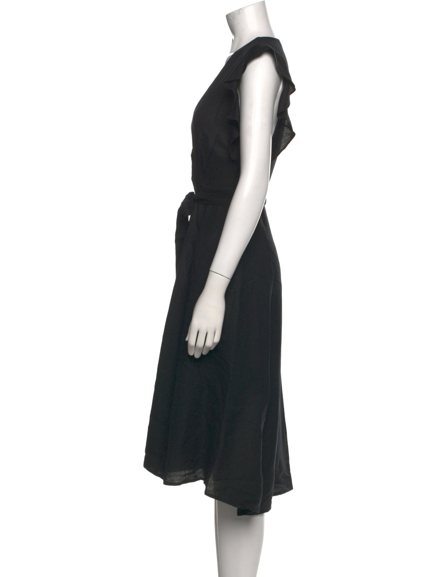 ASTR V-Neck Midi Length Dress