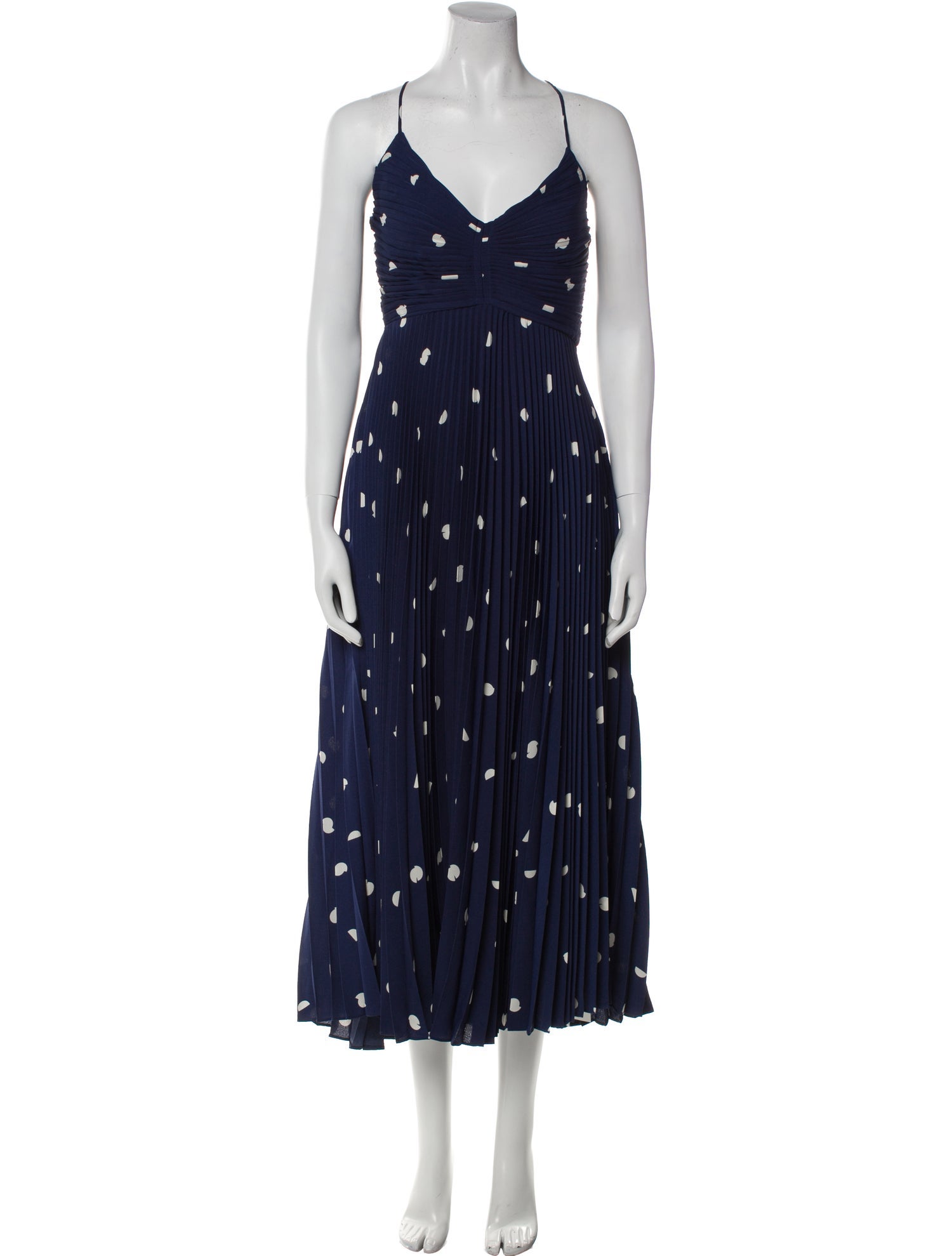 ASTR Polka Dot Print Midi Length Dress