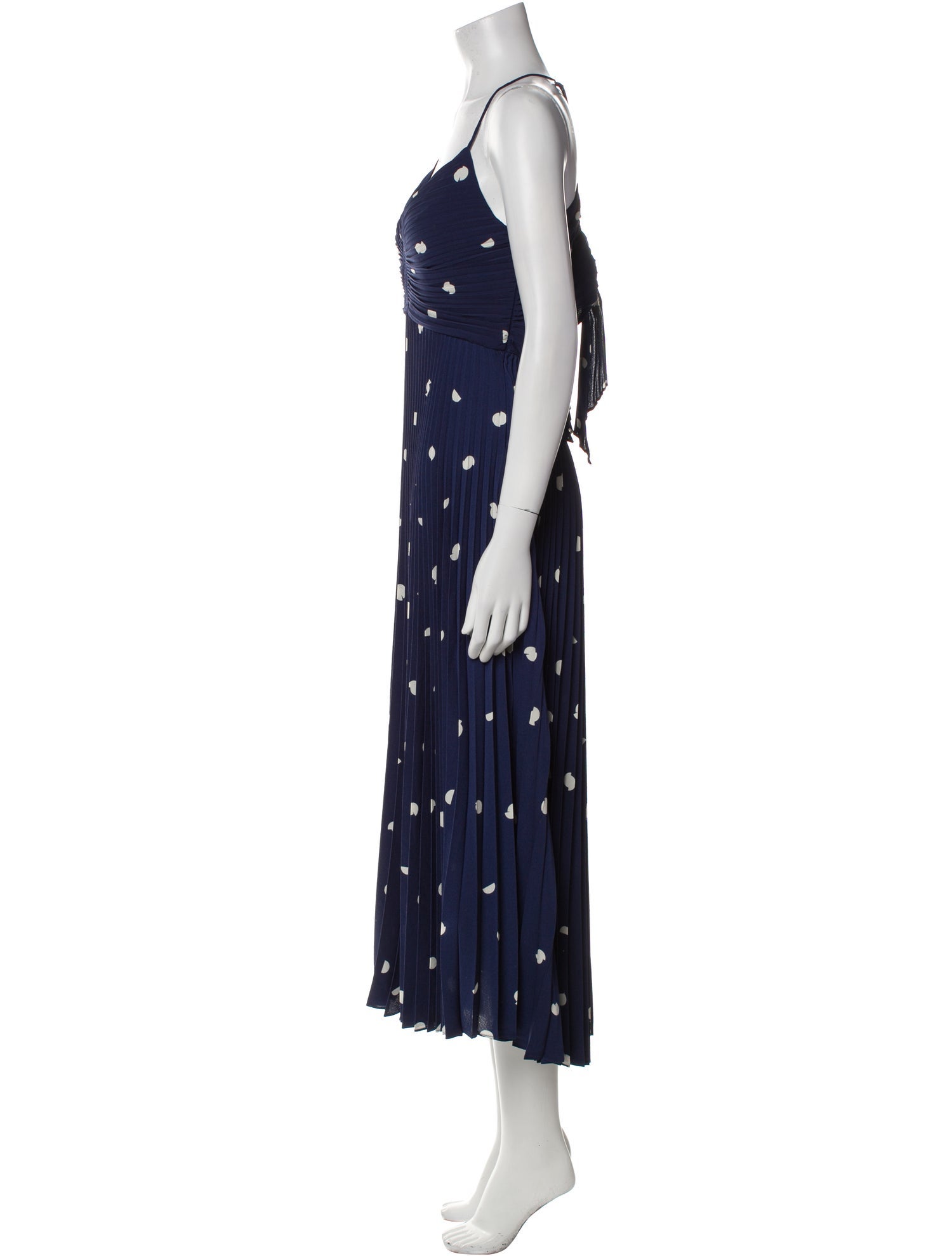 ASTR Polka Dot Print Midi Length Dress