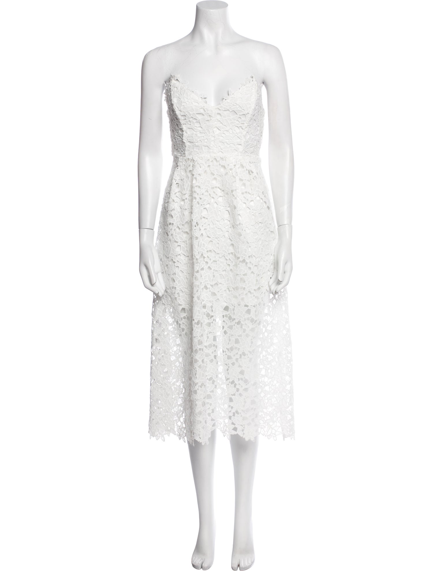 ASTR Strapless Knee-Length Dress