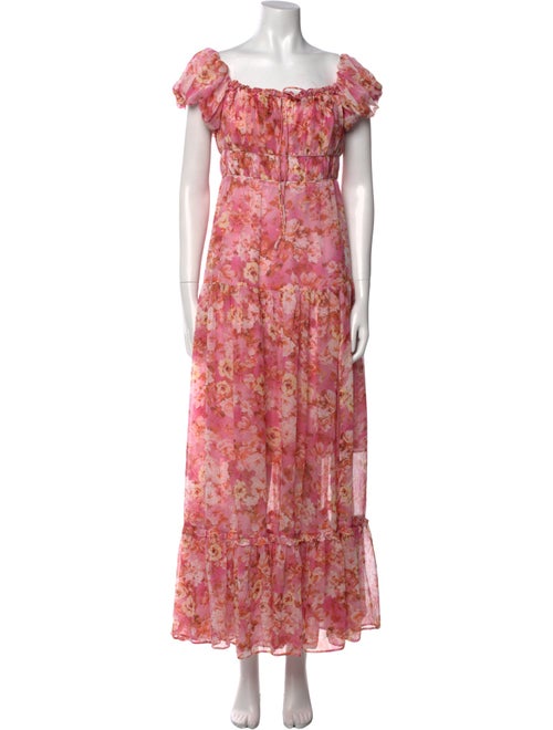 ASTR Floral Print Long Dress