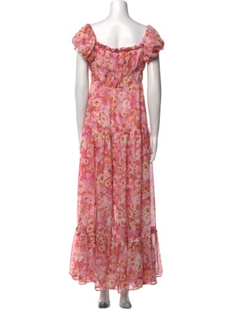 ASTR Floral Print Long Dress