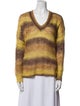 ASTR Striped V-Neck Sweater