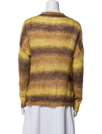 ASTR Striped V-Neck Sweater
