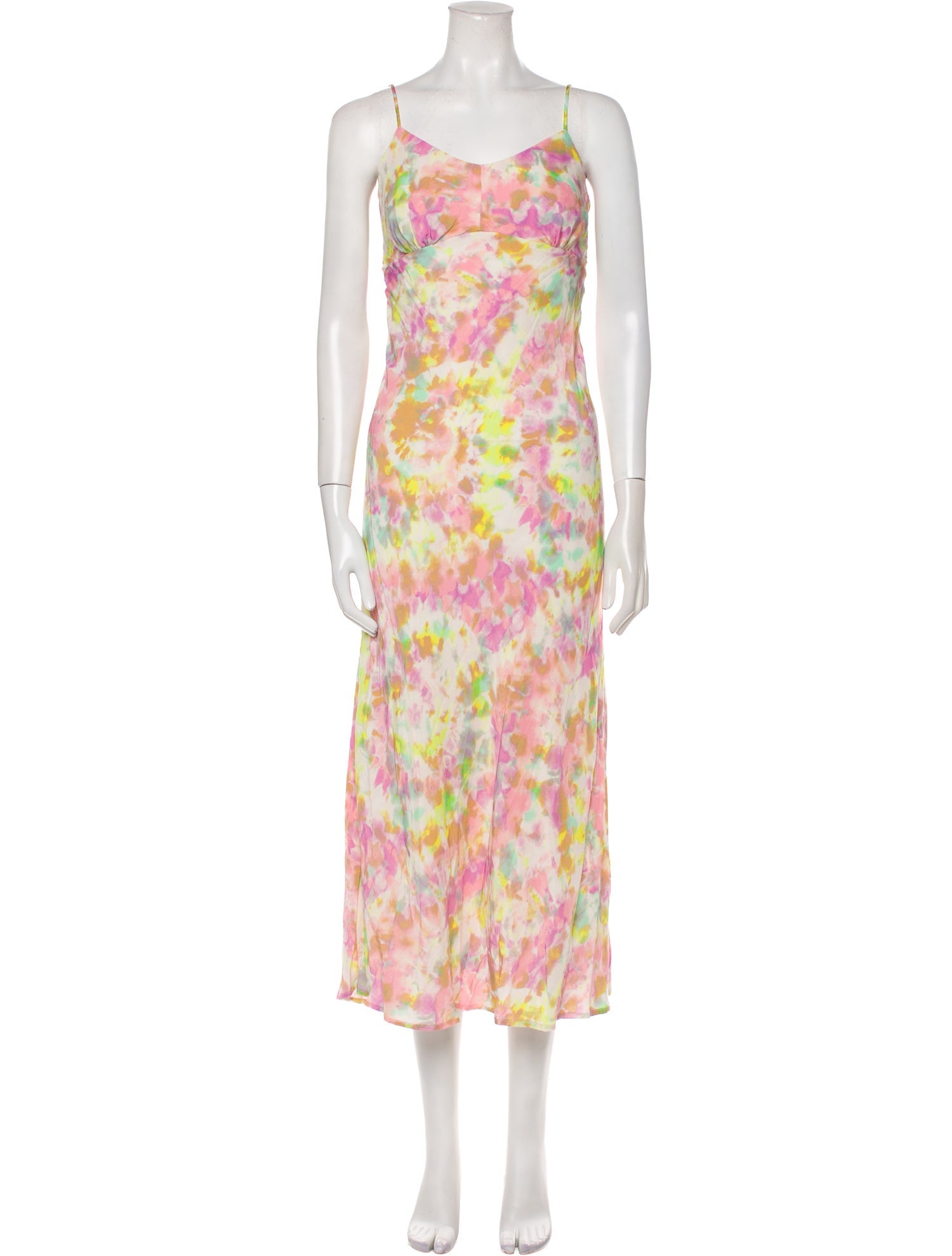ASTR Tie-Dye Print Long Dress