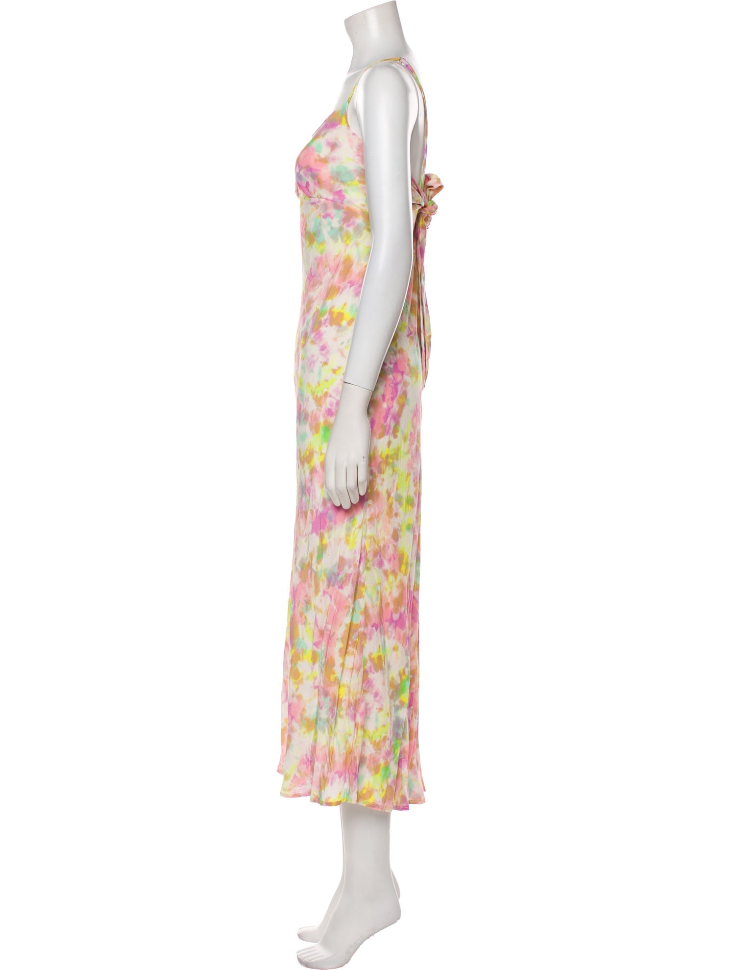 ASTR Tie-Dye Print Long Dress