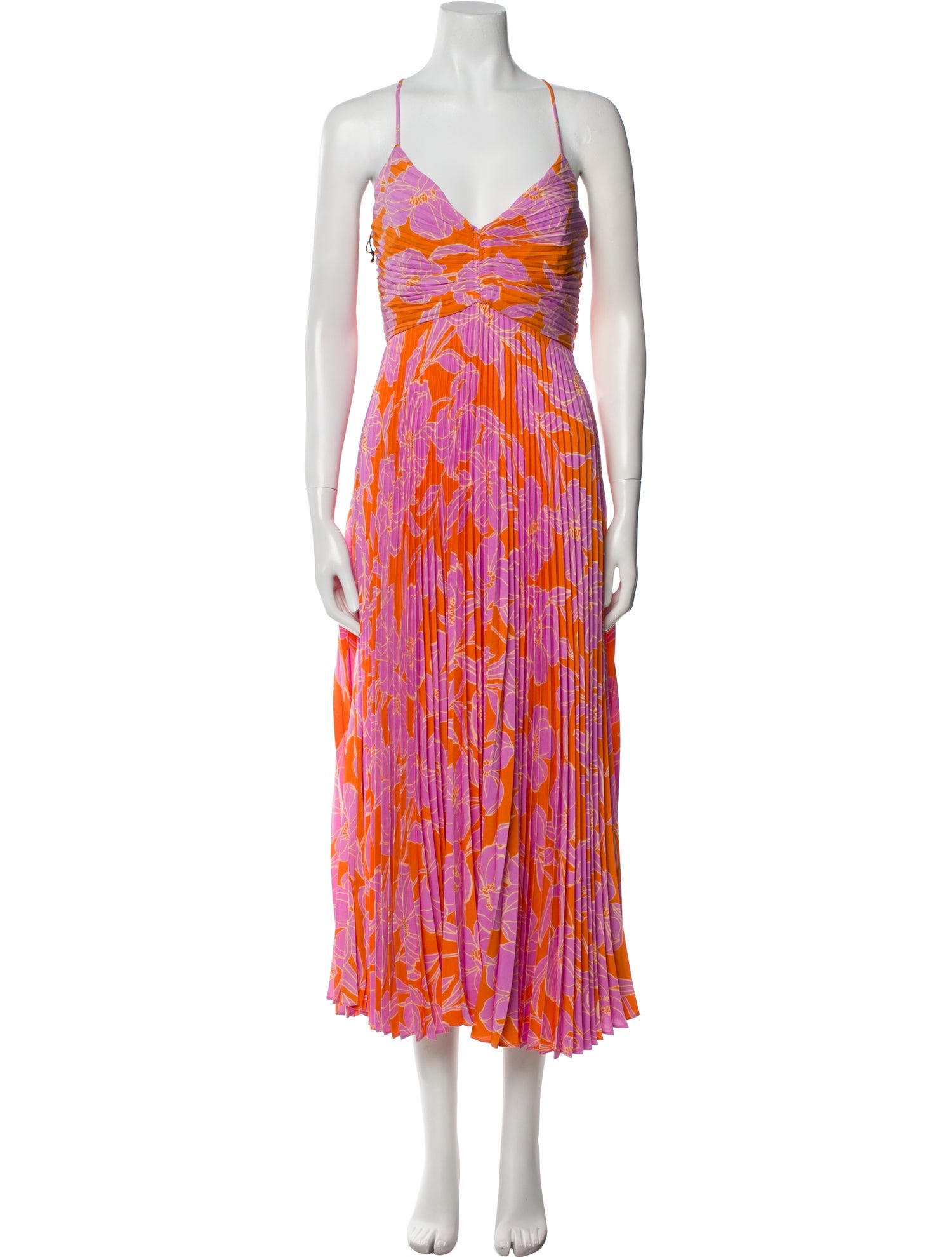 ASTR Printed Midi Length Dress