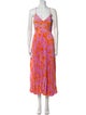 ASTR Printed Midi Length Dress