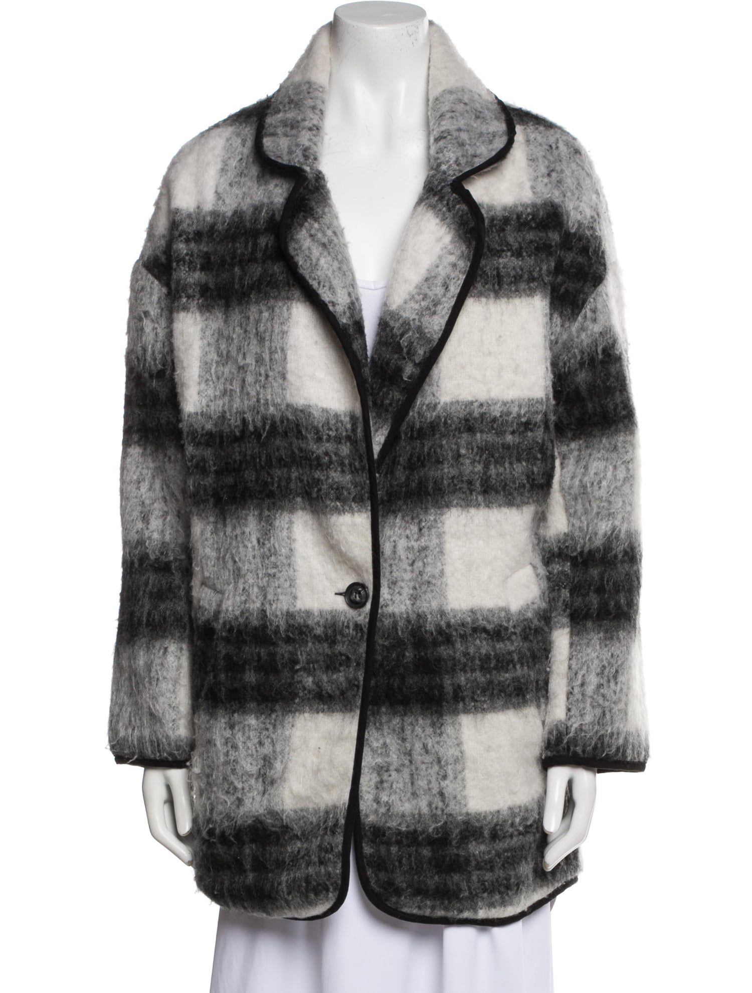 ASTR Plaid Print Coat