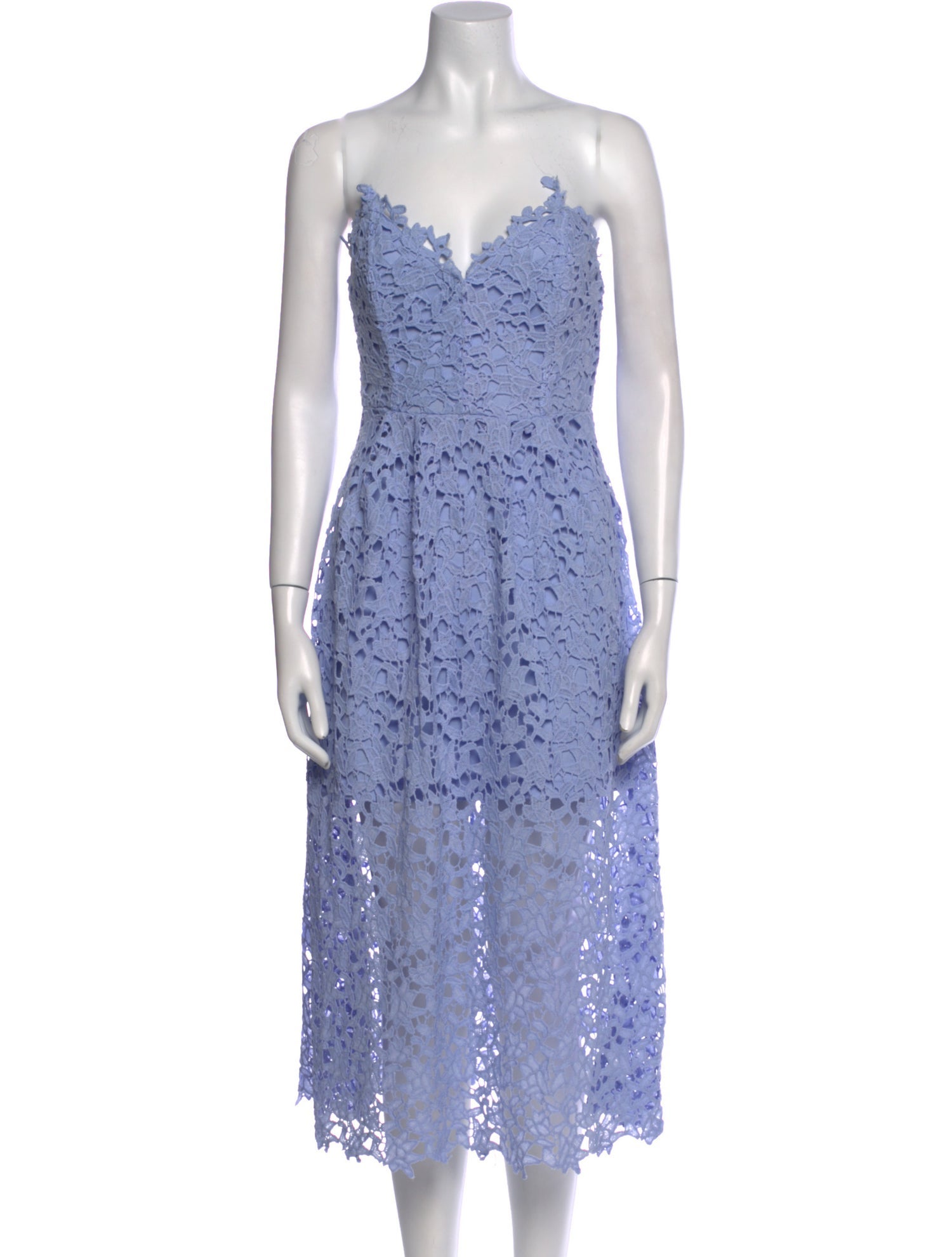 ASTR Strapless Knee-Length Dress