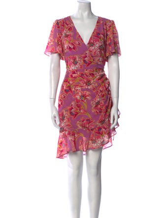 ASTR Floral Print Knee-Length Dress