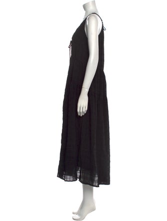 ASTR V-Neck Long Dress