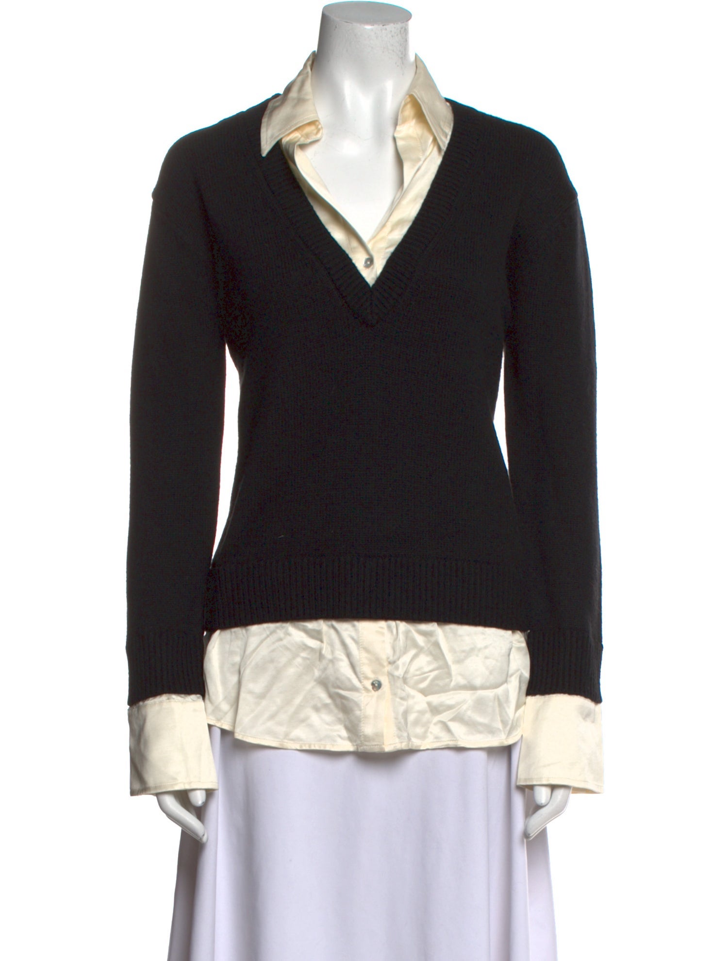 ASTR Nylon Colorblock Pattern Sweater w/ Tags