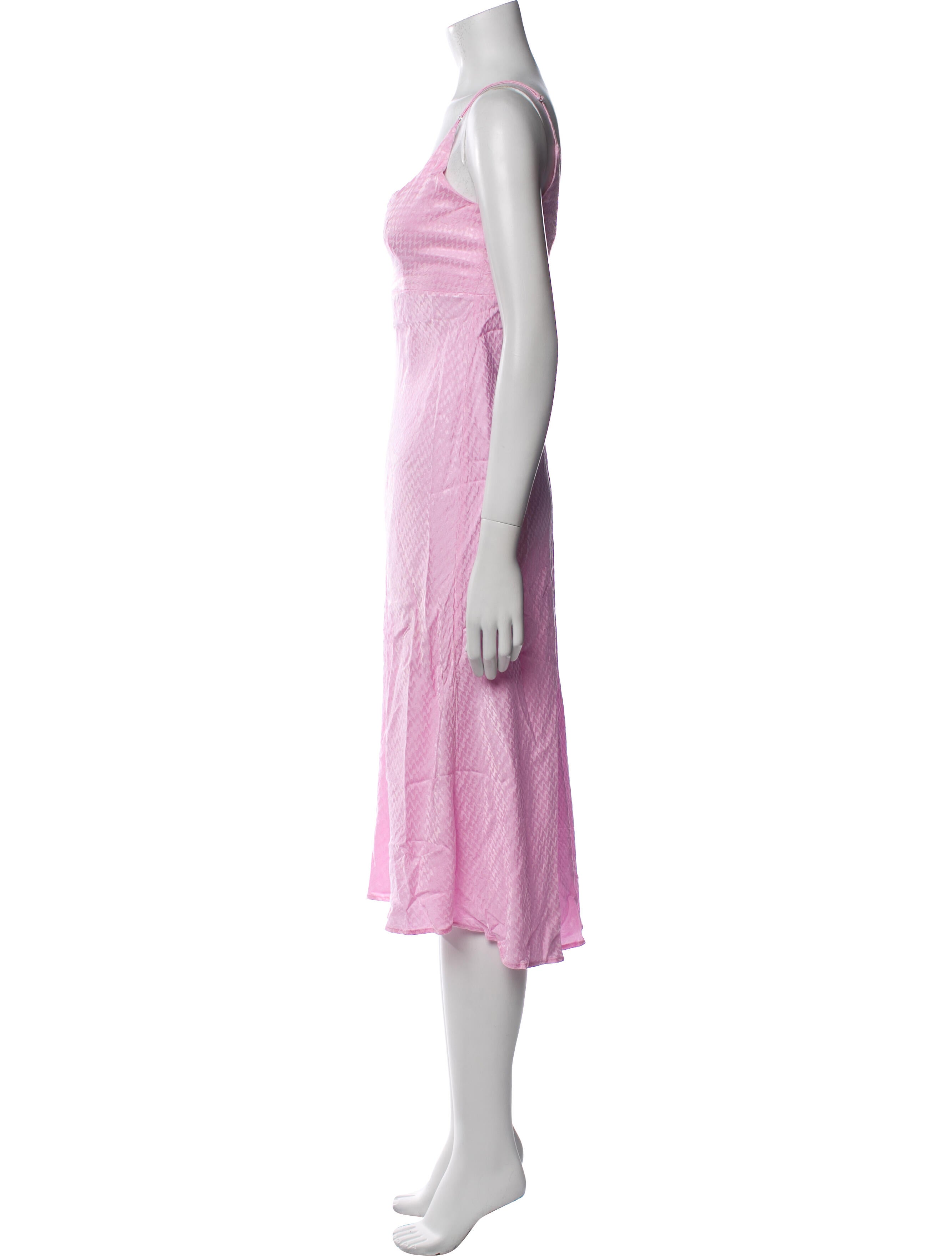 ASTR Square Neckline Midi Length Dress