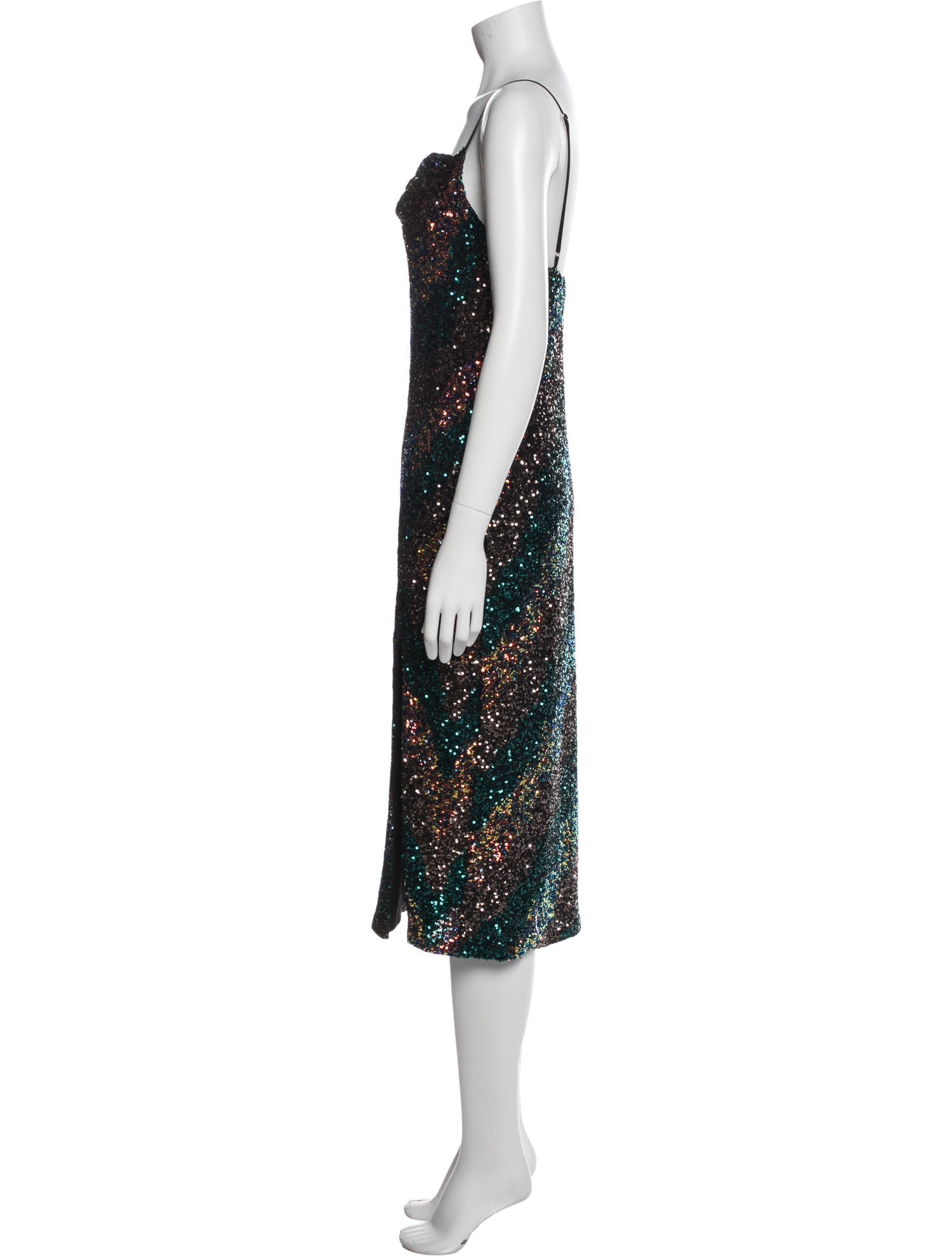 ASTR Square Neckline Midi Length Dress