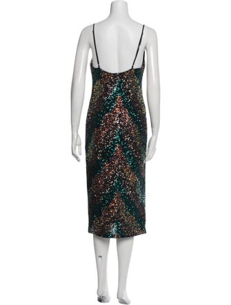 ASTR Square Neckline Midi Length Dress