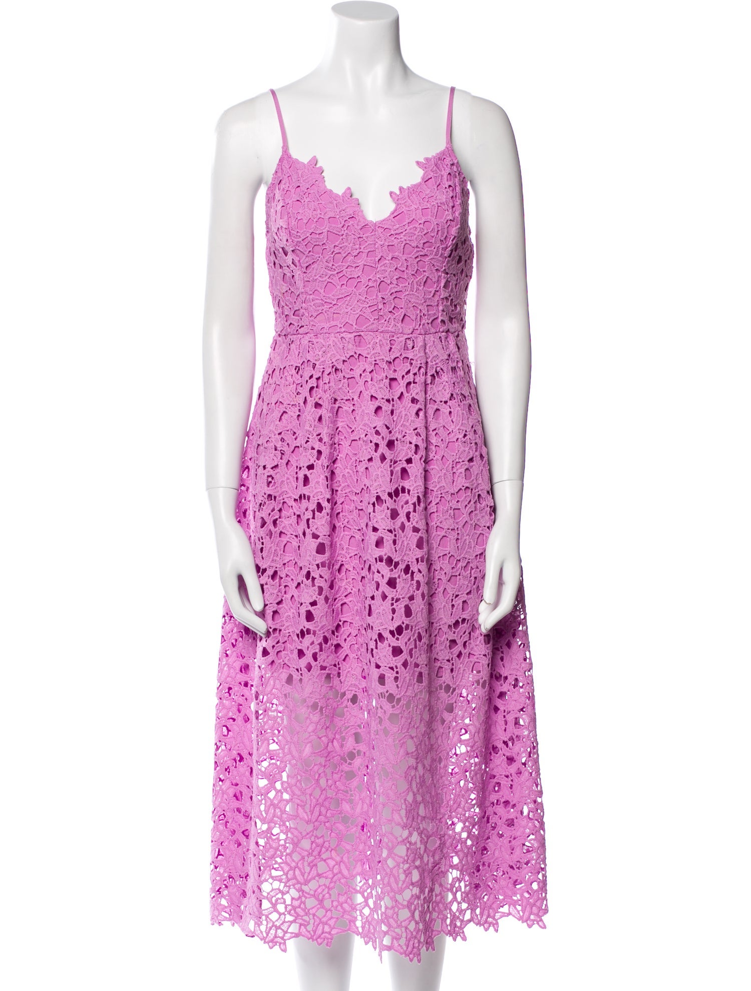ASTR Lace Pattern Midi Length Dress