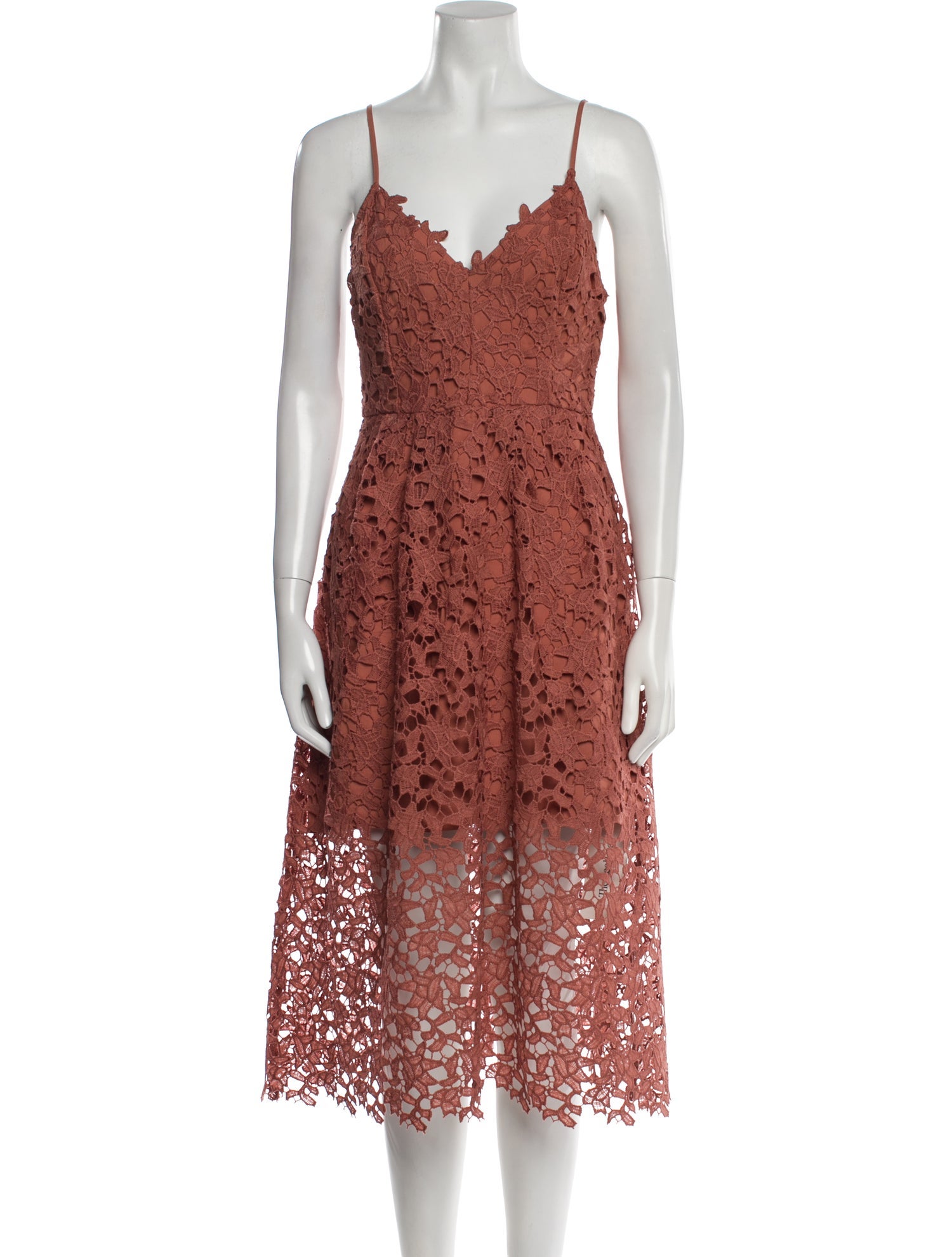 ASTR Lace Pattern Midi Length Dress