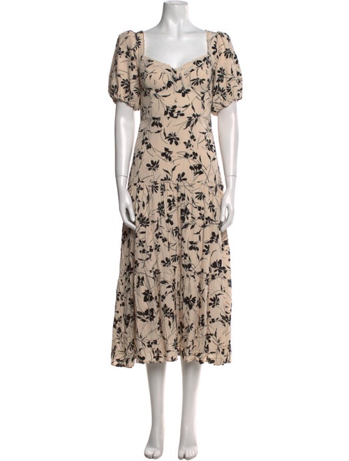 ASTR Floral Print Long Dress