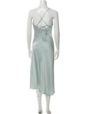 ASTR Square Neckline Midi Length Dress