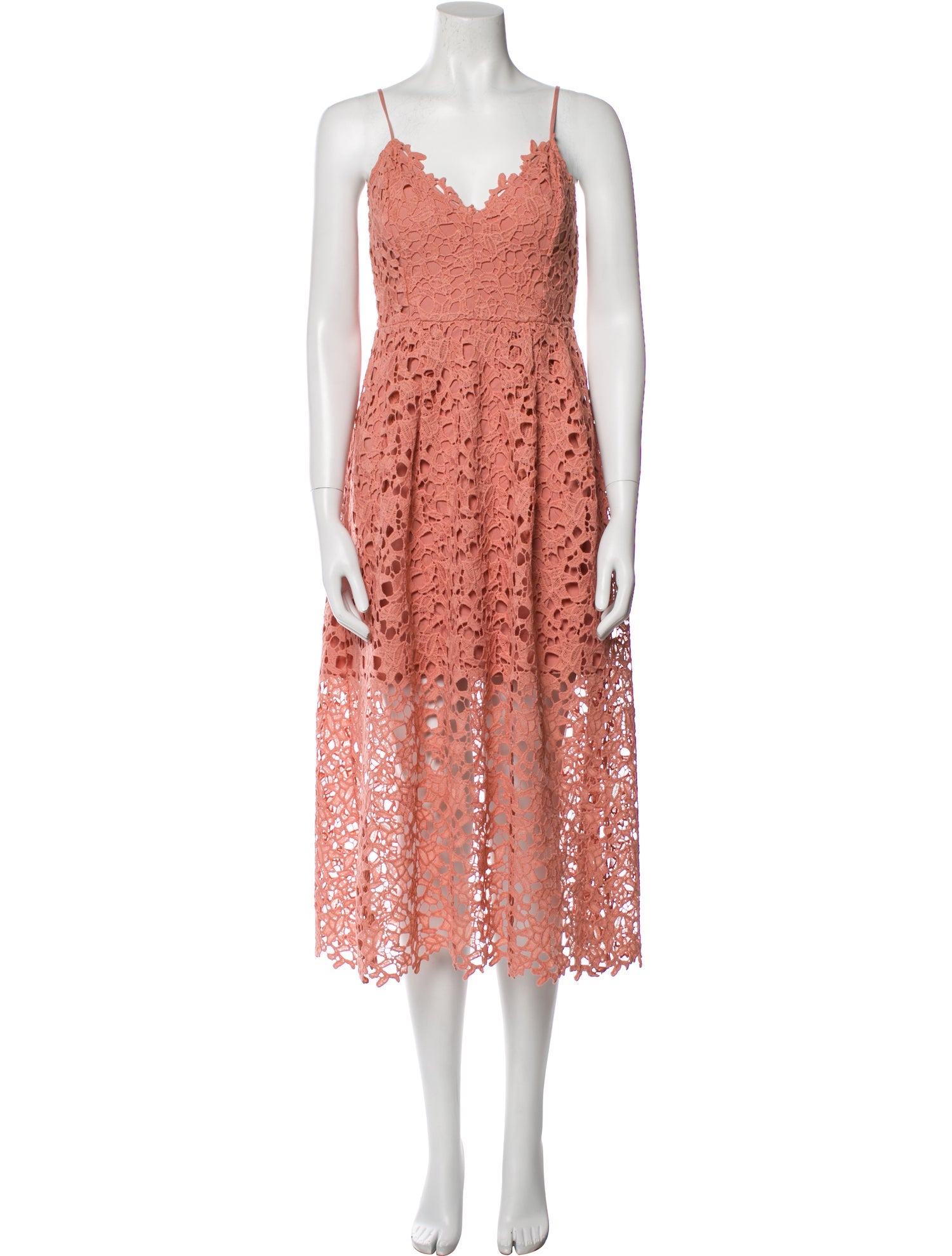 ASTR Lace Pattern Midi Length Dress