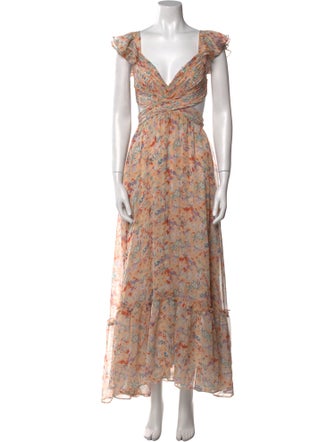 ASTR Floral Print Long Dress