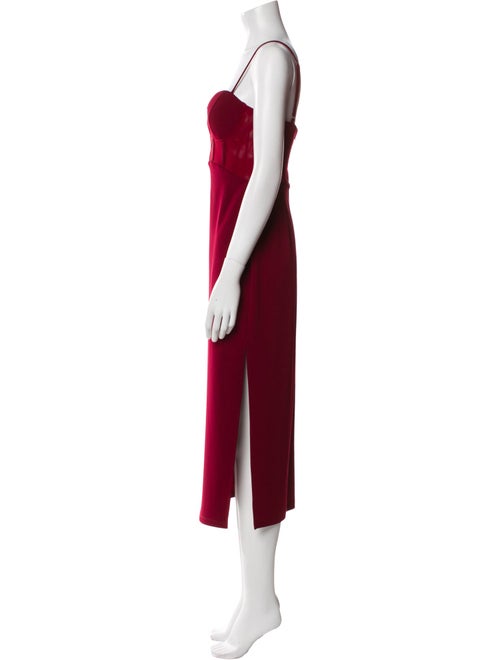 ASTR Square Neckline Midi Length Dress