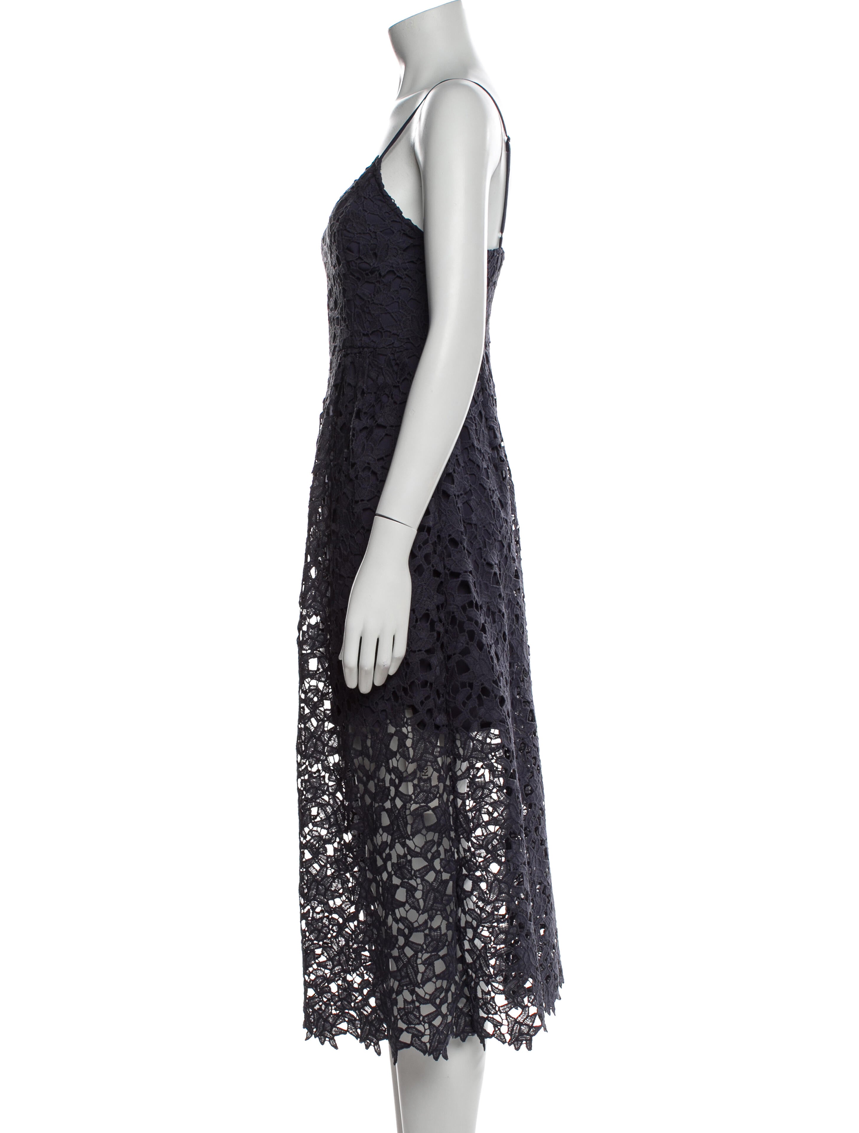 ASTR Lace Pattern Midi Length Dress