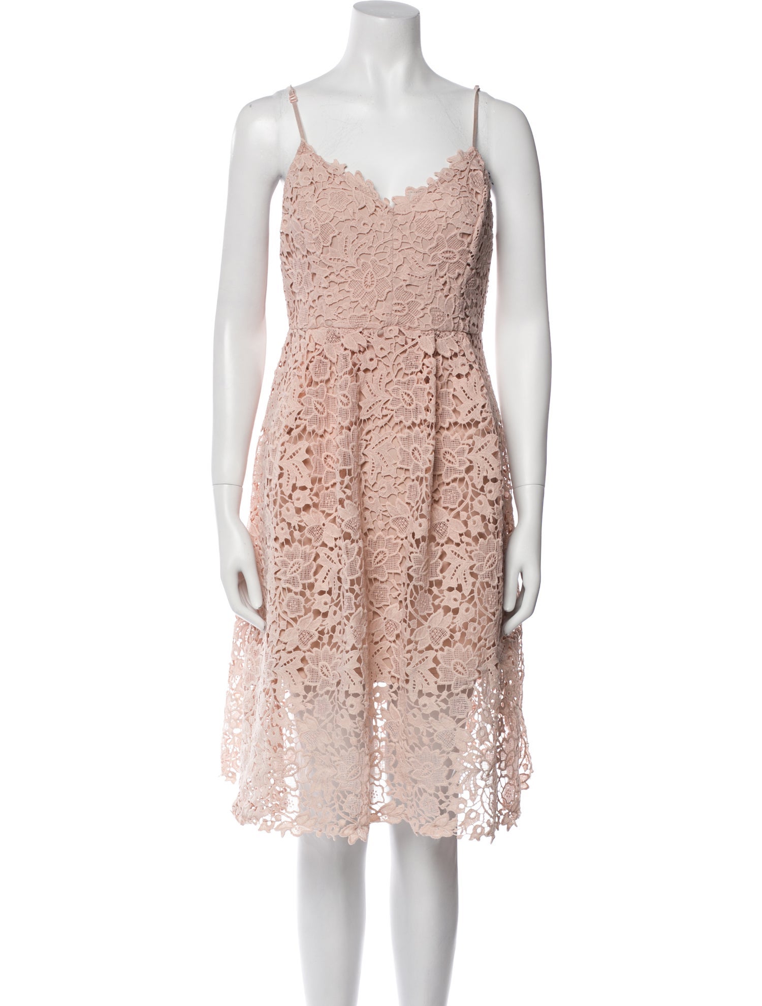 ASTR Lace Pattern Knee-Length Dress