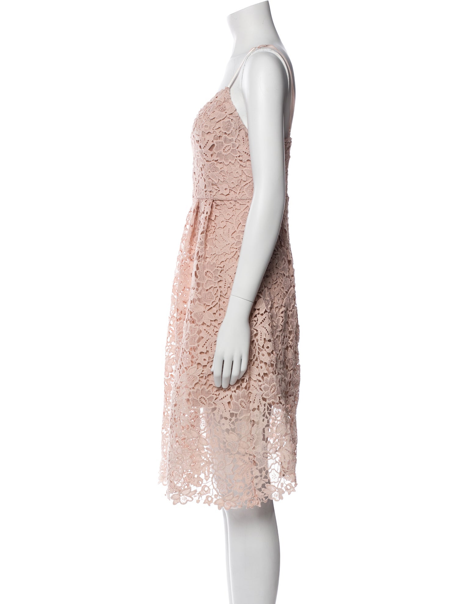 ASTR Lace Pattern Knee-Length Dress