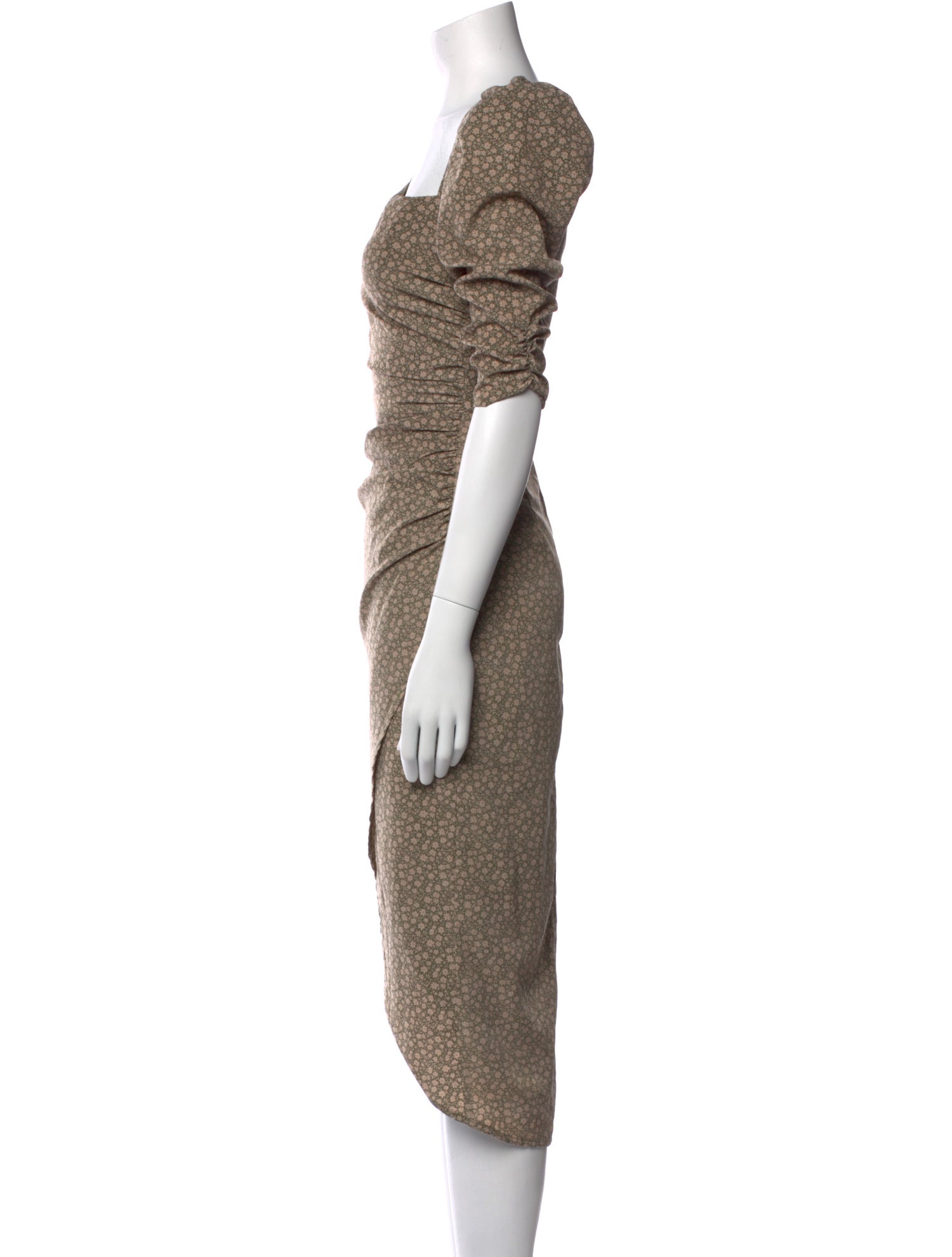 ASTR Bateau Neckline Midi Length Dress