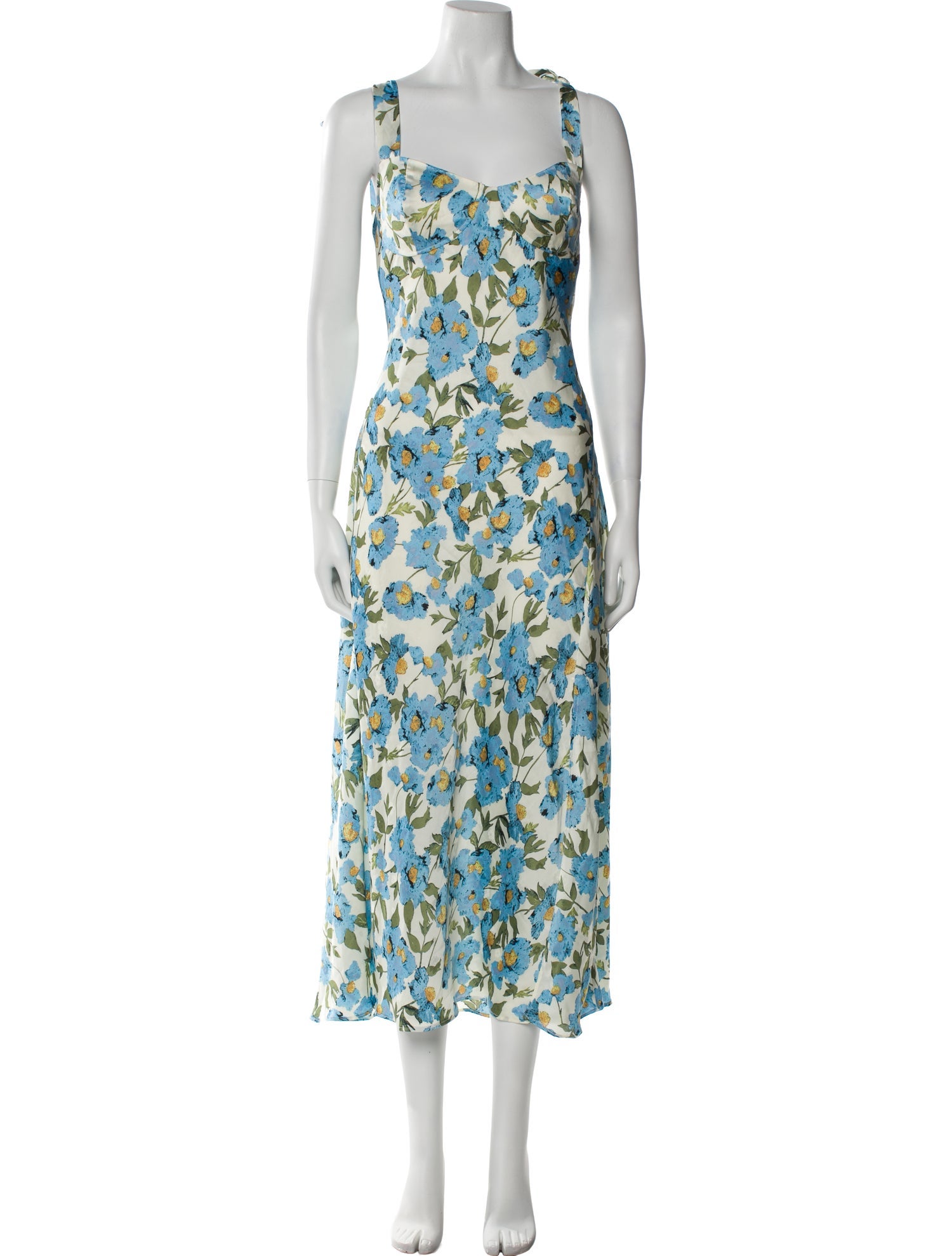 ASTR Floral Print Midi Length Dress