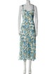 ASTR Floral Print Midi Length Dress