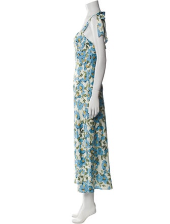ASTR Floral Print Midi Length Dress