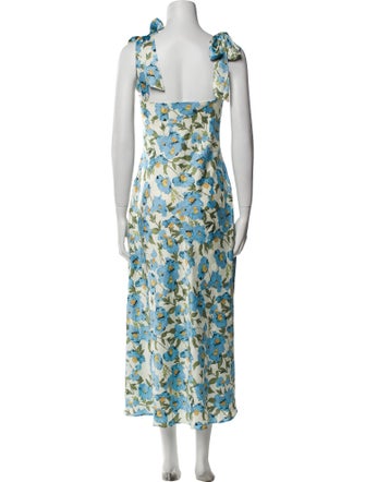 ASTR Floral Print Midi Length Dress