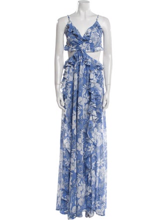 ASTR Floral Print Long Dress