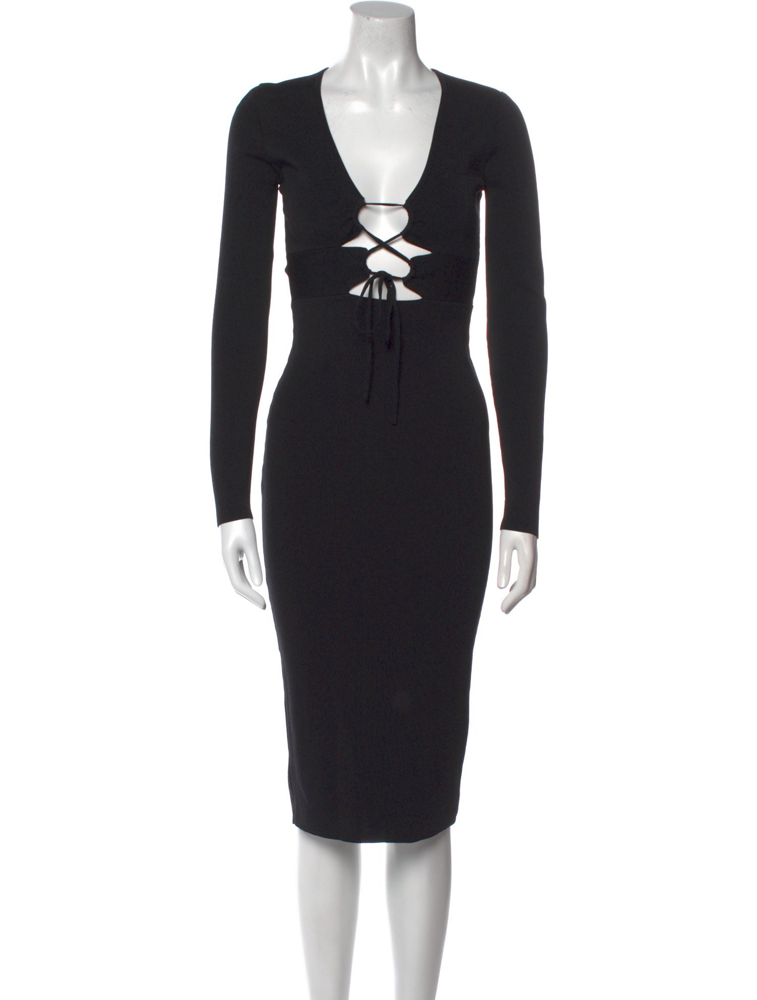 ASTR V-Neck Midi Length Dress