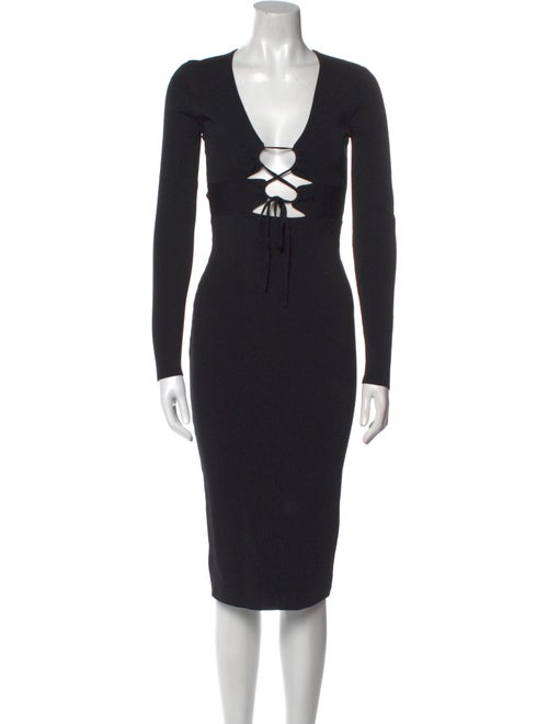 ASTR V-Neck Midi Length Dress