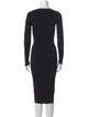 ASTR V-Neck Midi Length Dress
