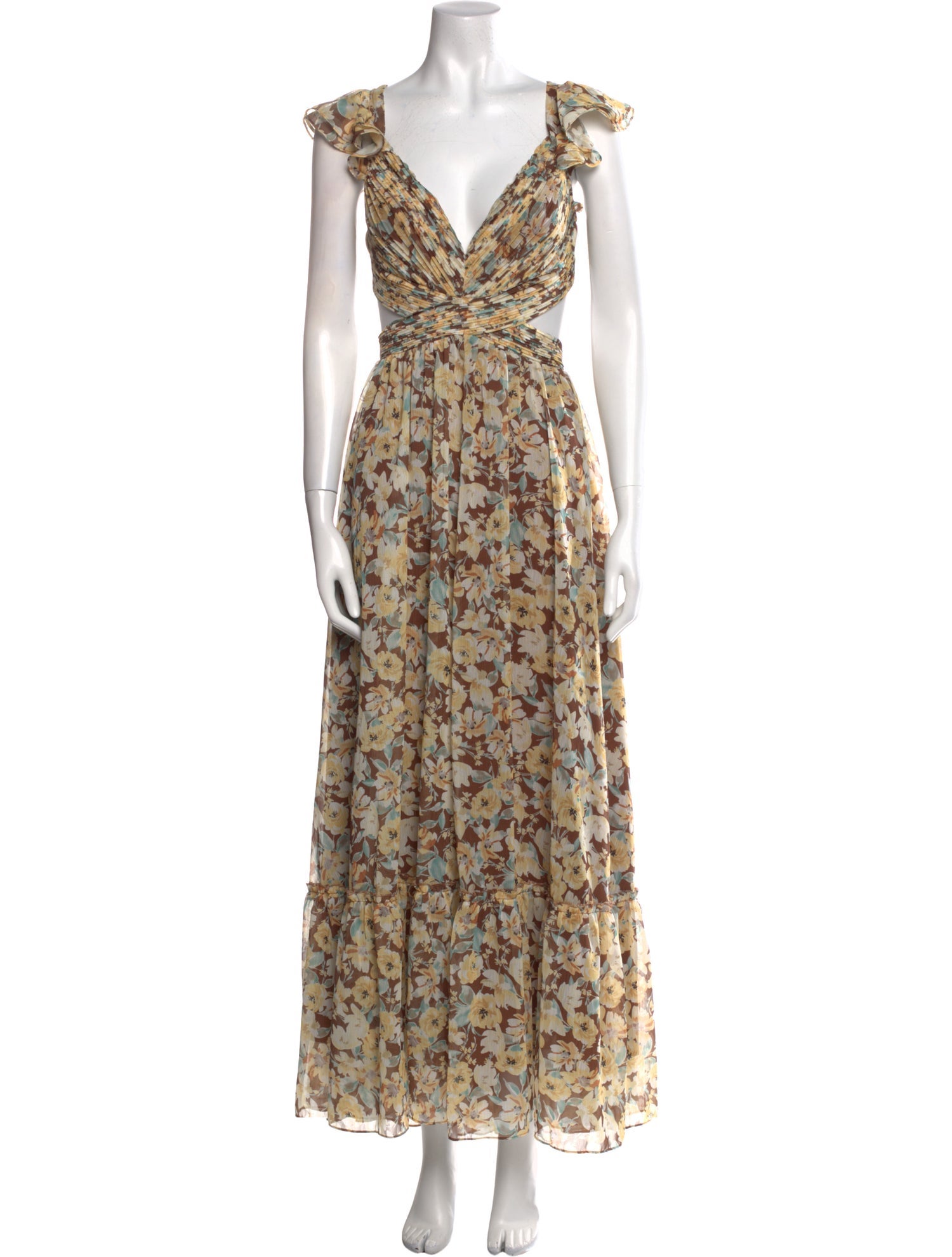 ASTR Floral Print Long Dress