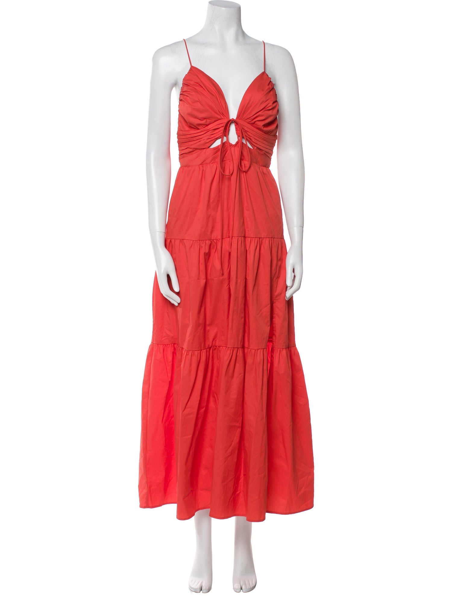 ASTR V-Neck Midi Length Dress