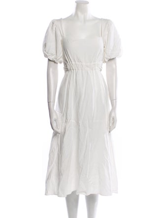 ASTR Square Neckline Midi Length Dress