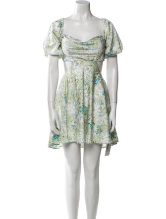 ASTR Floral Print Mini Dress