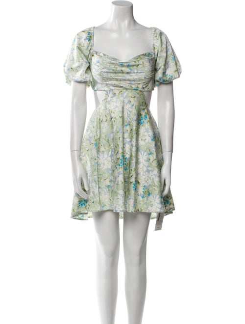 ASTR Floral Print Mini Dress