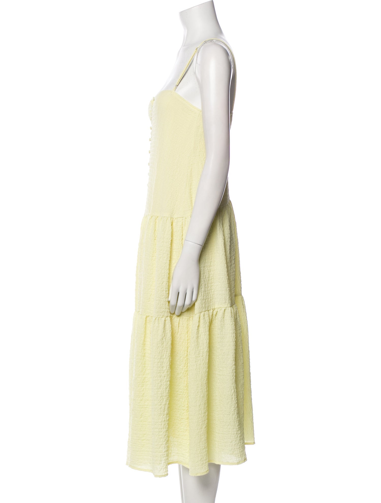 ASTR Square Neckline Knee-Length Dress